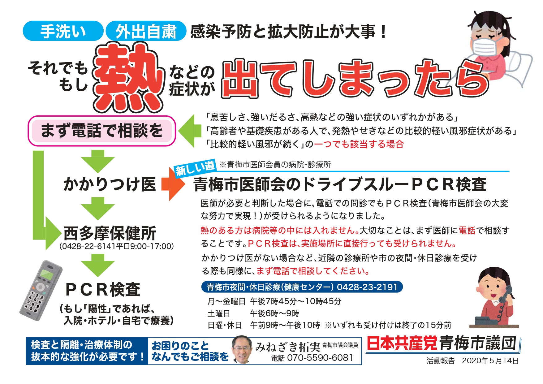 それでももし熱などの症状が出てしまったら